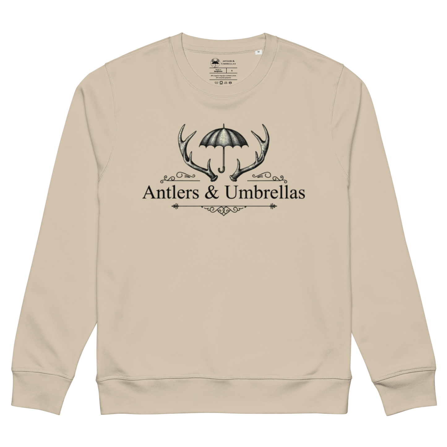 Antlers and Umbrellas Original Logo Crew Neck