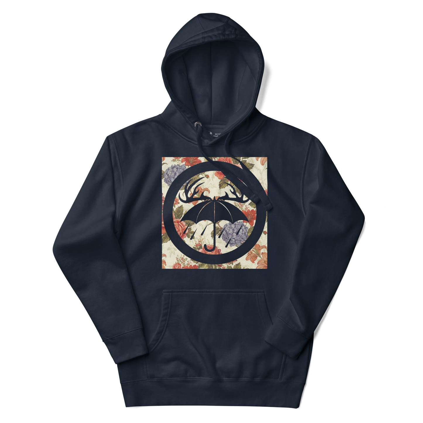Floral Cutout Logo Hoodie