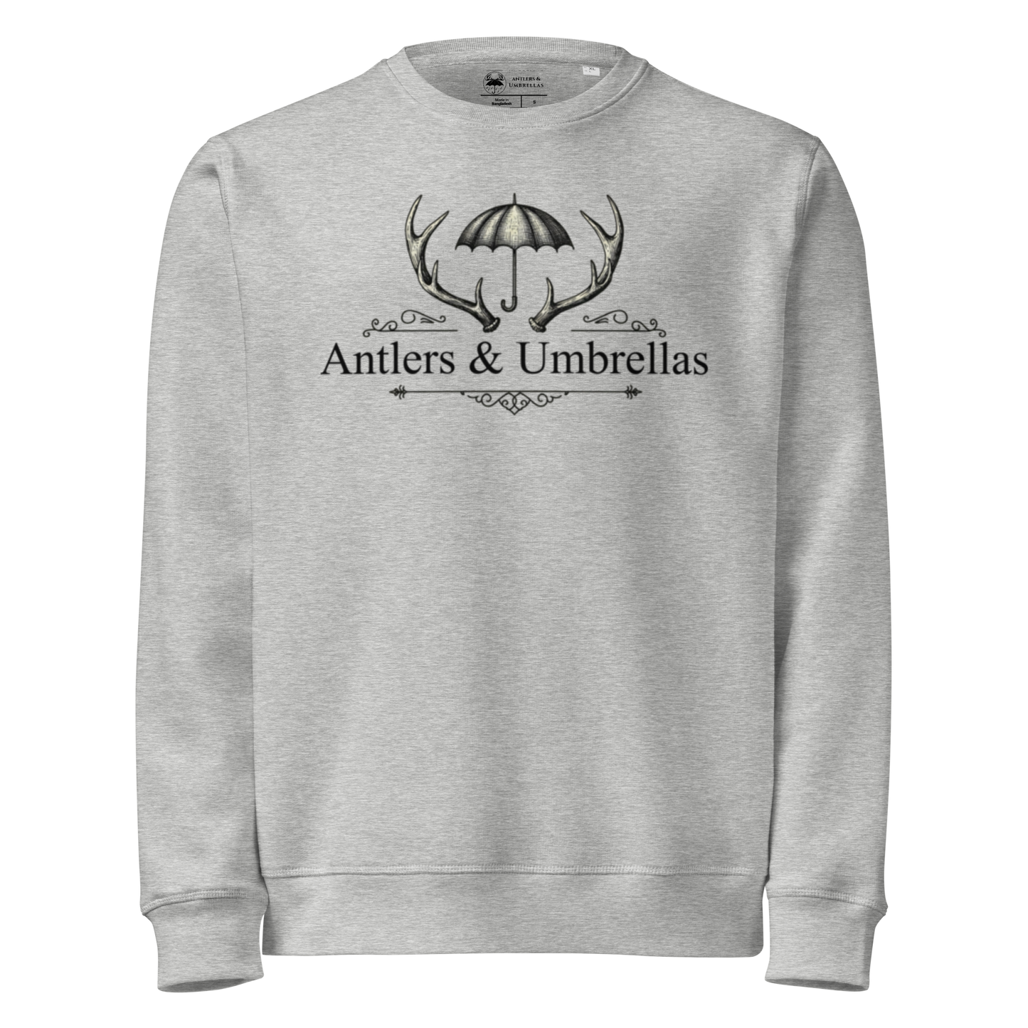 Antlers and Umbrellas Original Logo Crew Neck