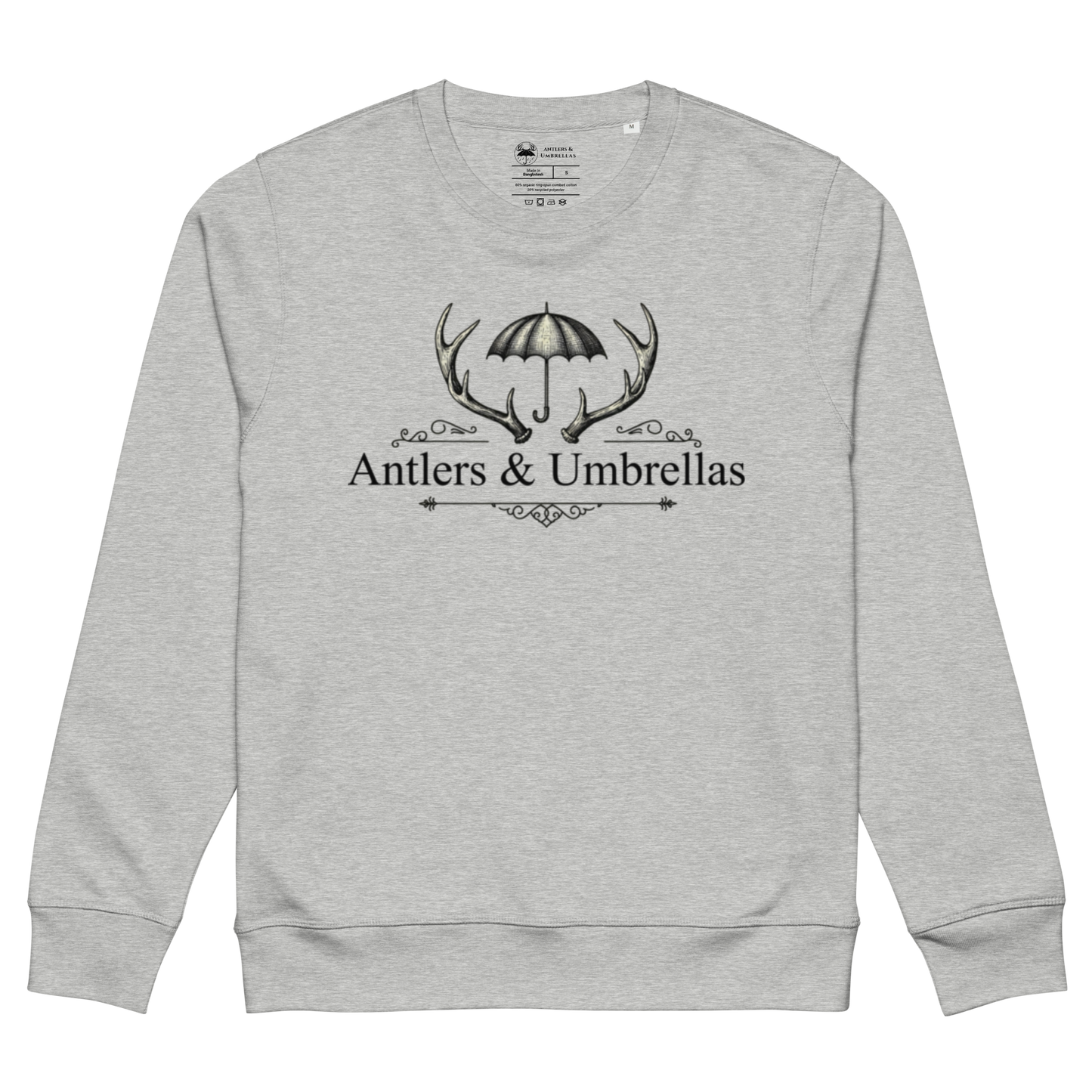 Antlers and Umbrellas Original Logo Crew Neck