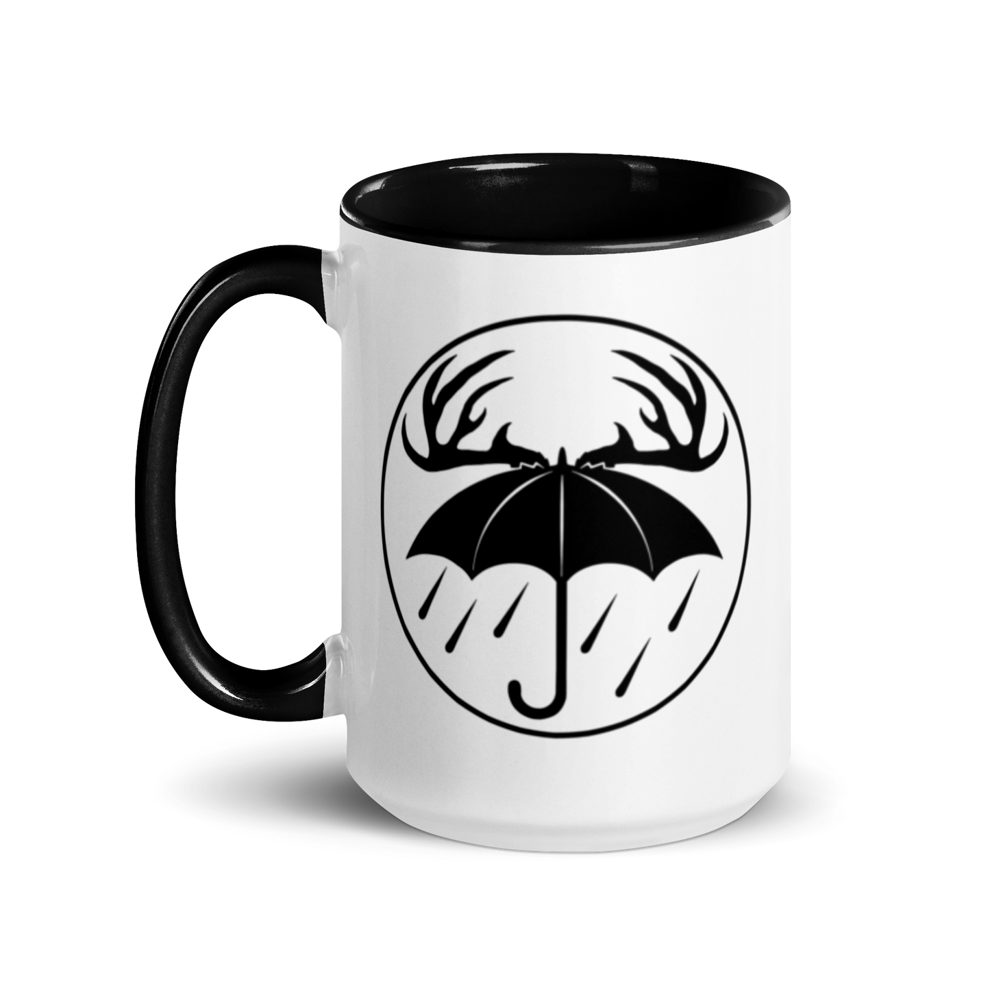 Black Rainy Days Logo Mug