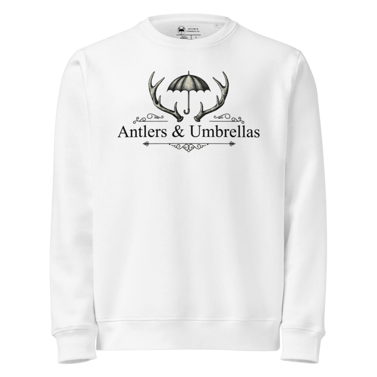 Antlers and Umbrellas Original Logo Crew Neck