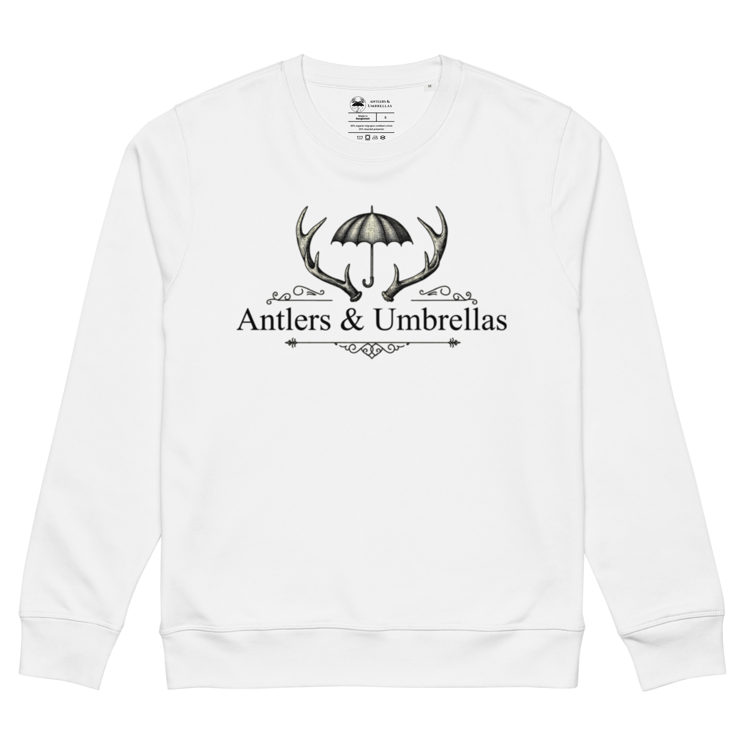 Antlers and Umbrellas Original Logo Crew Neck