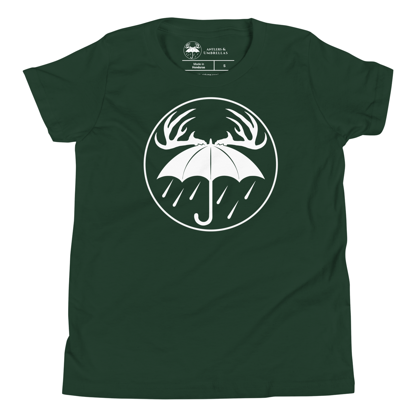 Youth Rainy Days White Logo Tee