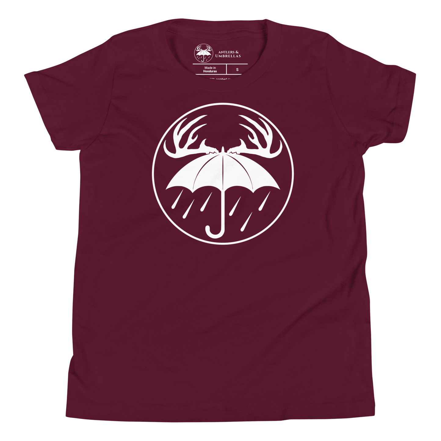 Youth Rainy Days White Logo Tee