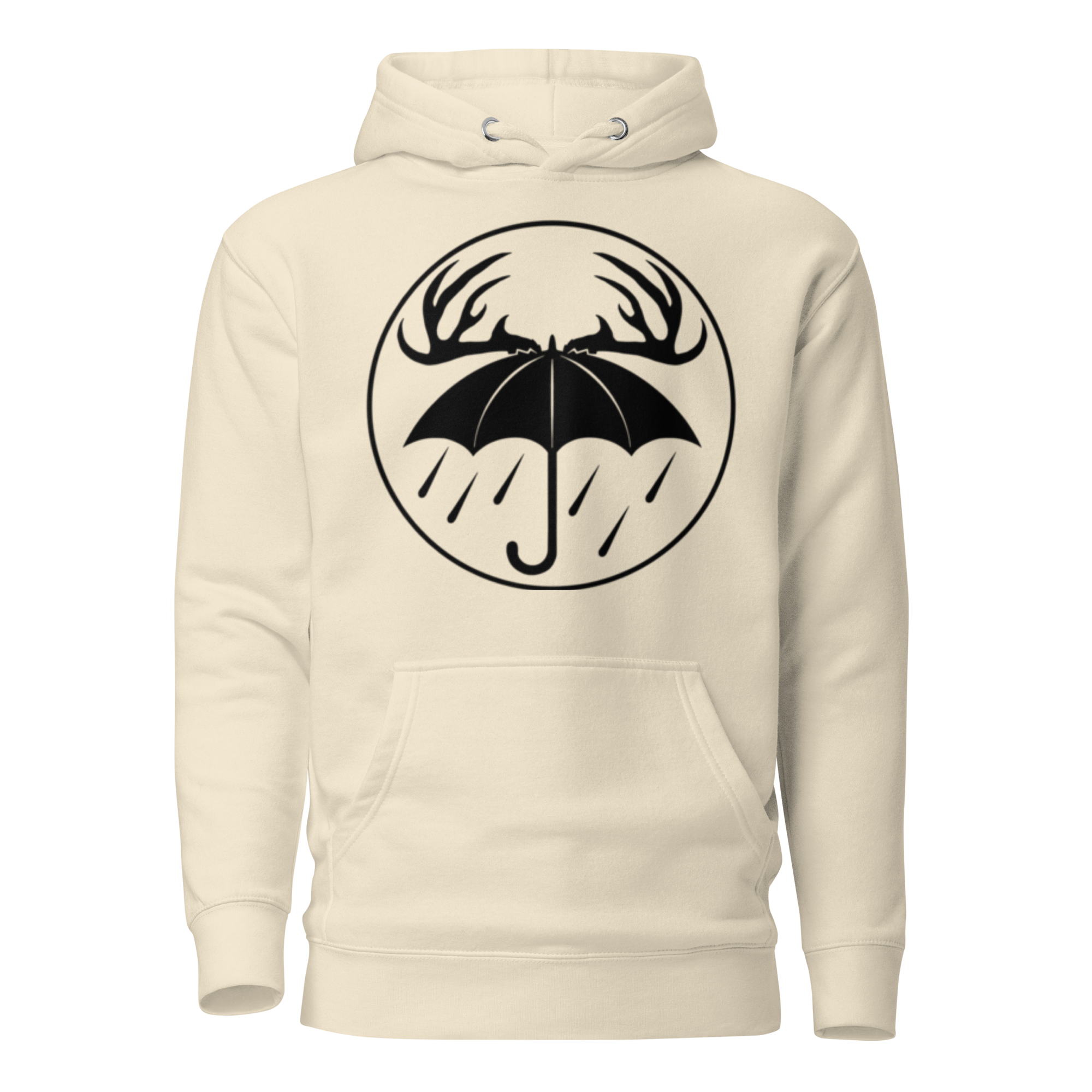 Black Rainy Days Logo Hoodie