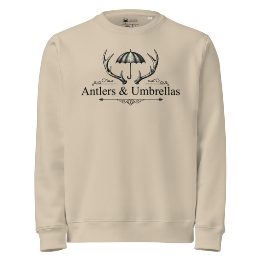 Antlers and Umbrellas Original Logo Crew Neck