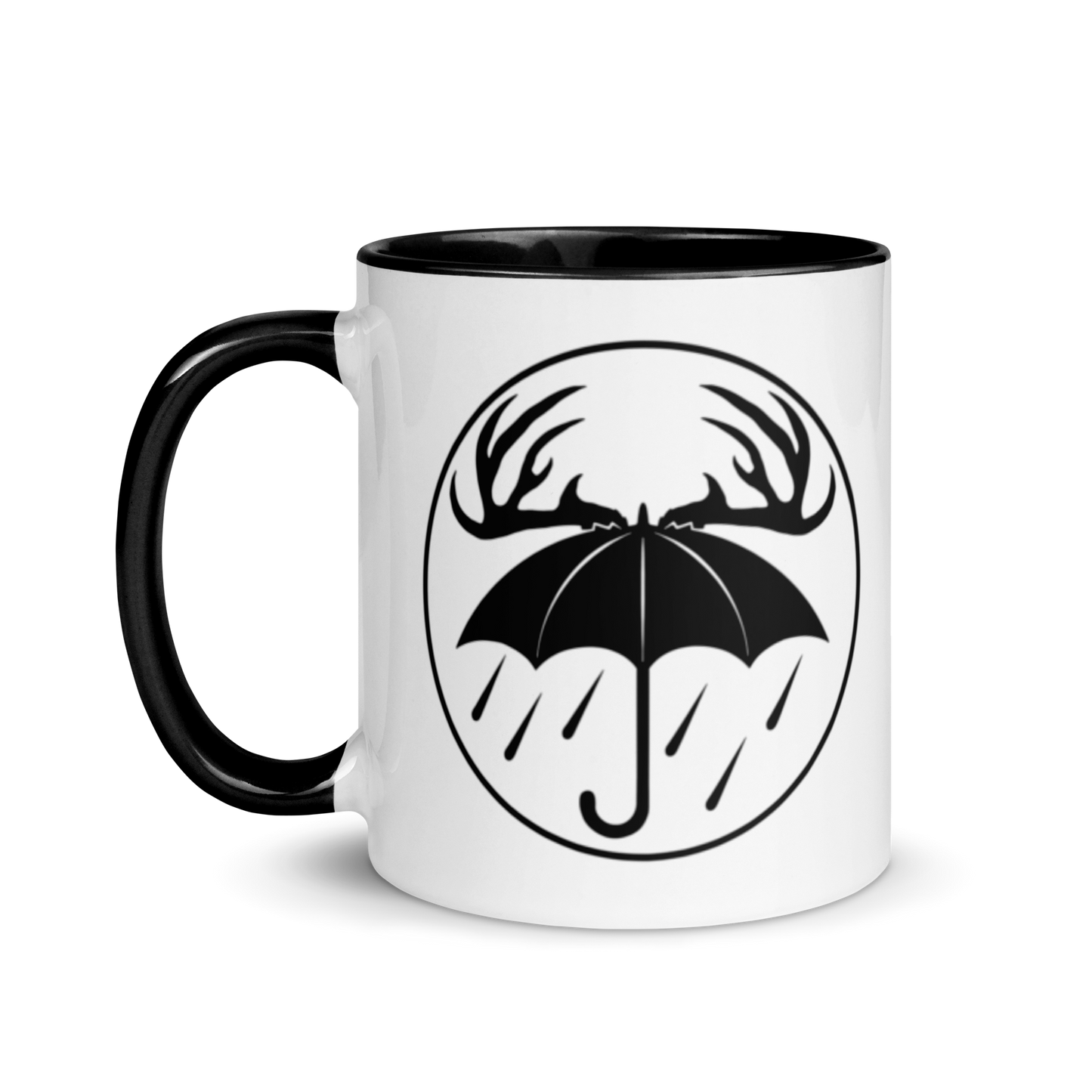 Black Rainy Days Logo Mug