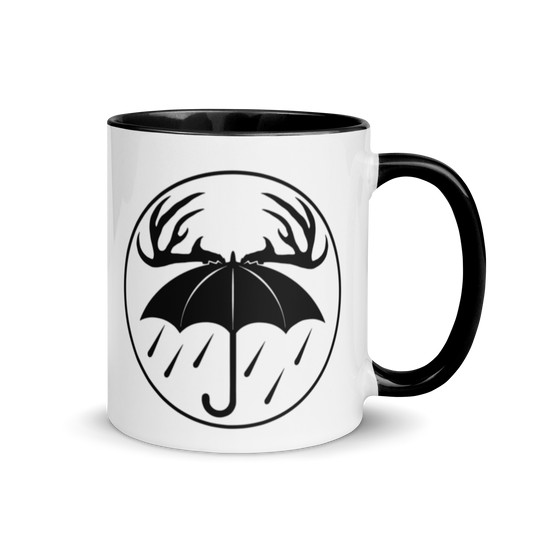 Black Rainy Days Logo Mug