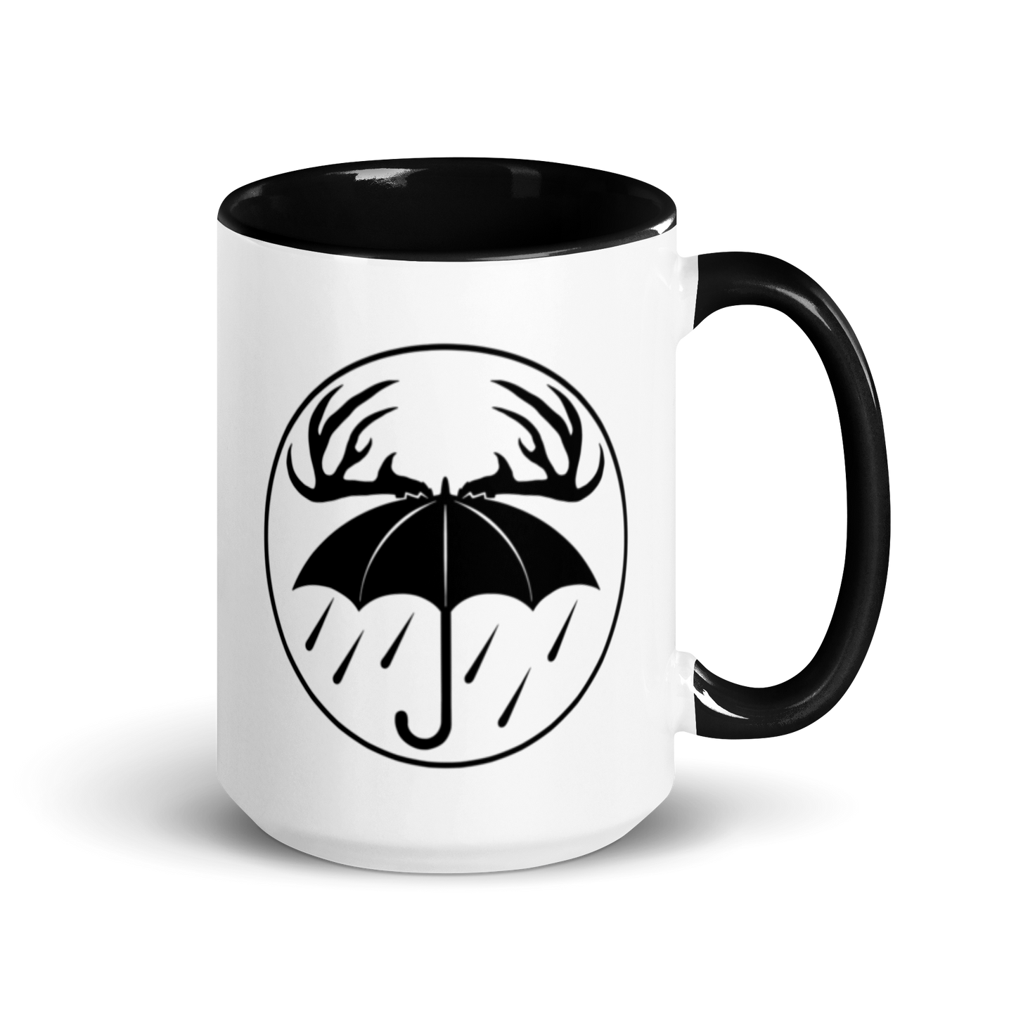 Black Rainy Days Logo Mug