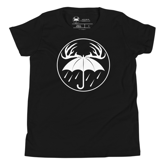 Youth Rainy Days White Logo Tee
